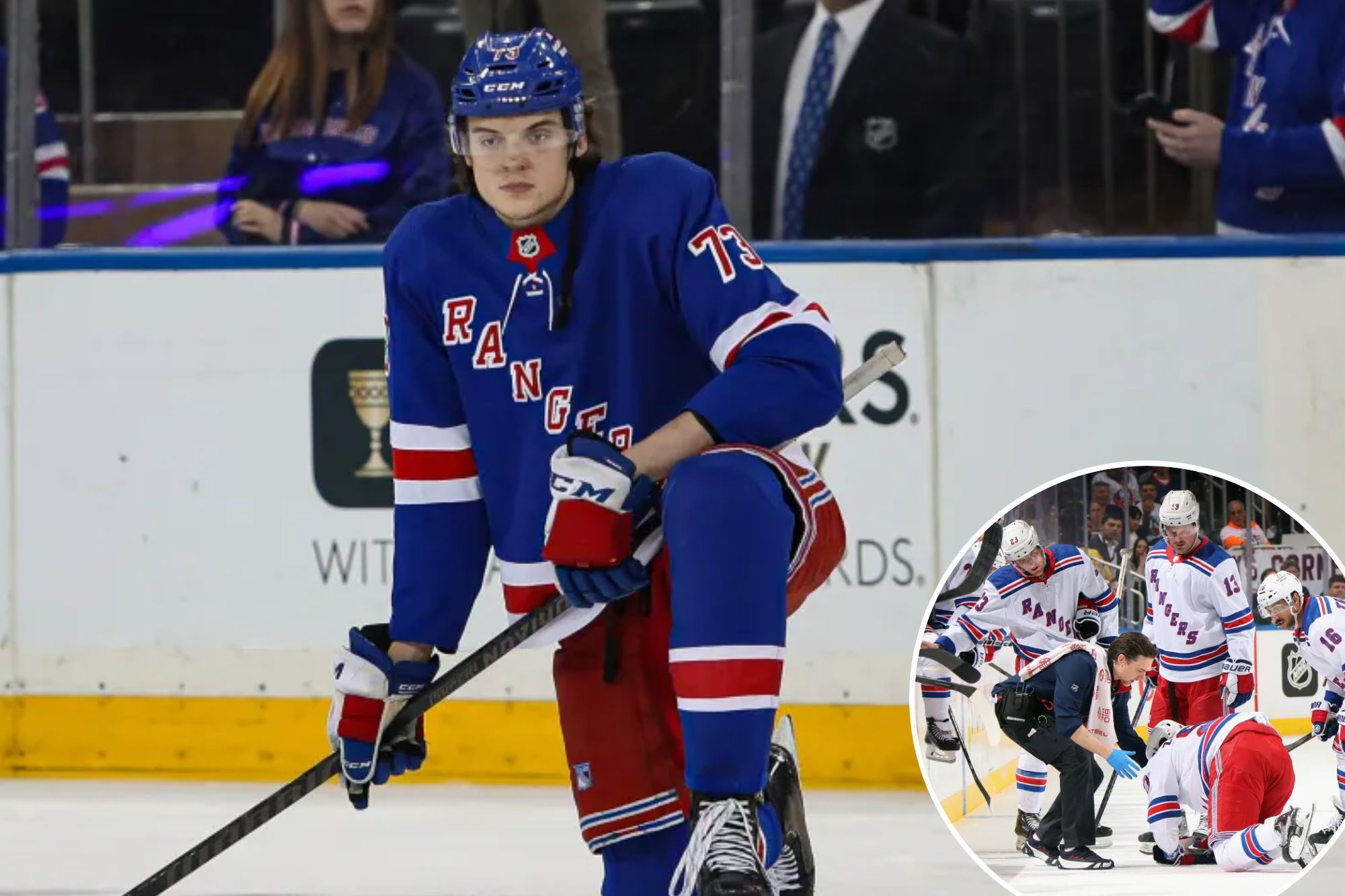 Rangers’ Matt Rempe Likely To Suit Up In Islanders Rematch After ...