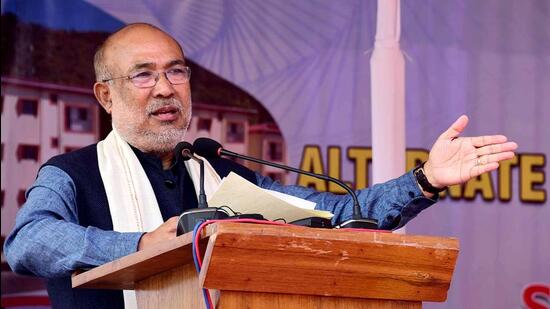 both sides working to find peaceful solution: manipur cm during interview