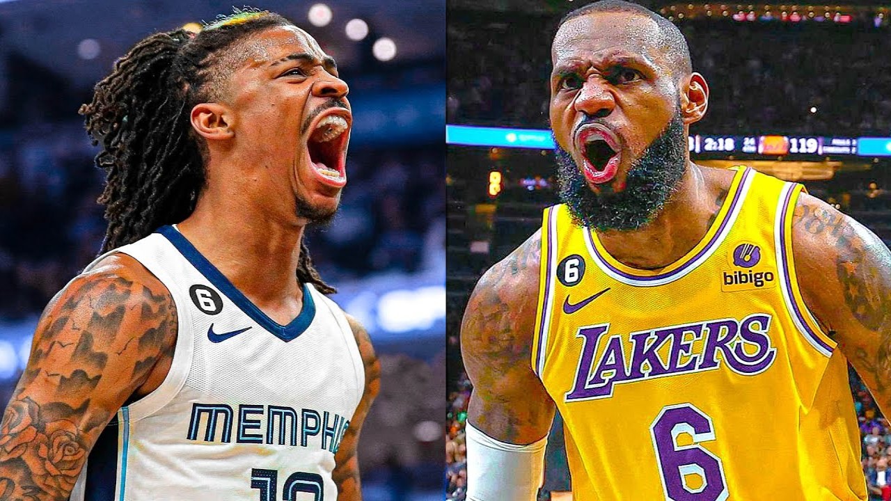 WATCH: Ja Morant Pushes LeBron James After Lakers Star Scored Emphatic ...