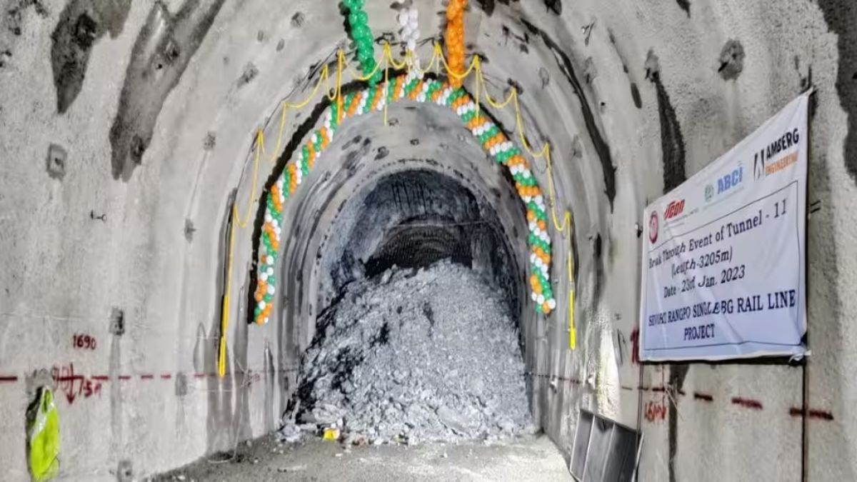 indian railways shares update on sivok-rangpo rail project: mining completed in 10 out of 14 tunnels, deadline revised