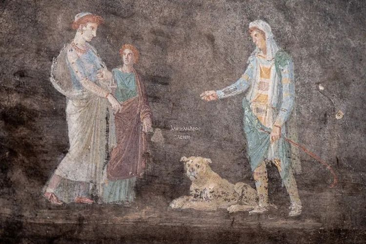 arkeolog temukan lukisan kuno di pompeii yang terkubur hampir 2.000 tahun