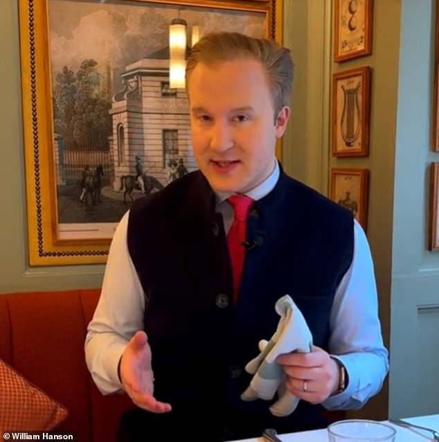 you've been using a restaurant napkin all wrong! etiquette expert william hanson explains the do's and don'ts for napkins (including why they should never be folded into a swan)