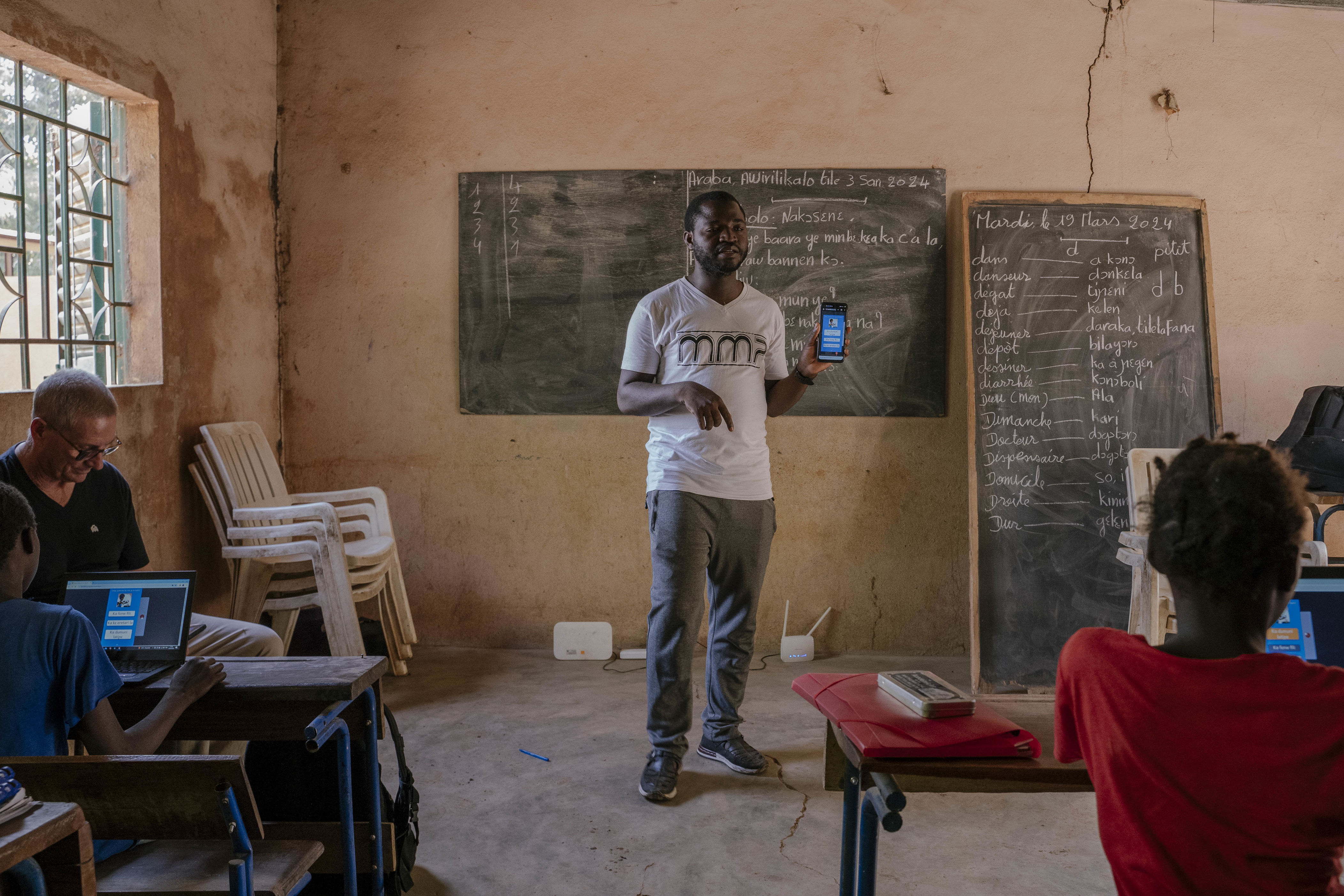 with french under fire, mali uses ai to bring local language to students