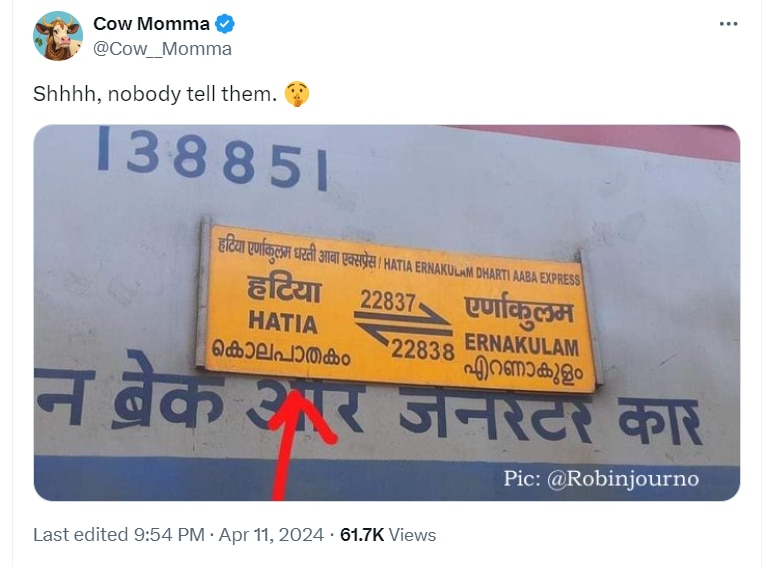 how mistranslation by railways changed train's name to 'murder express'
