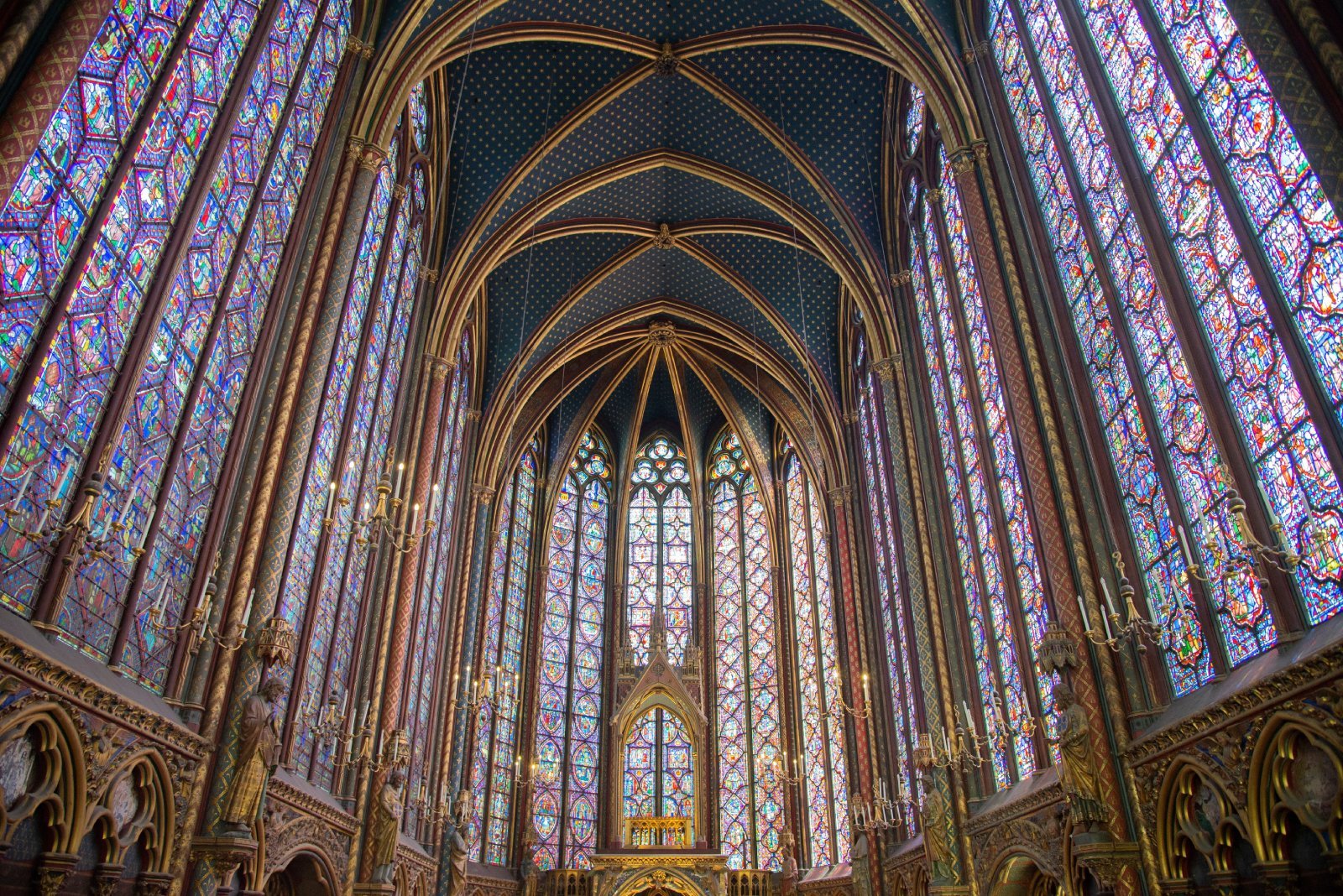 Image Credit: Shutterstock / juan hung-yen <p>Within Sainte-Chapelle, biblical stories unfold in a dazzling display of colour and light cast by the chapel’s magnificent stained-glass windows.</p>