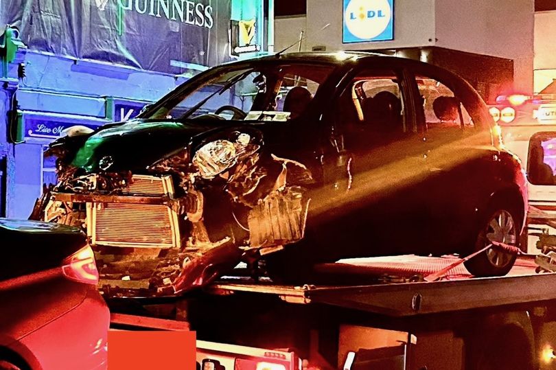gardai hunting driver of vehicle that ploughed into parked cars outside famous irish pub