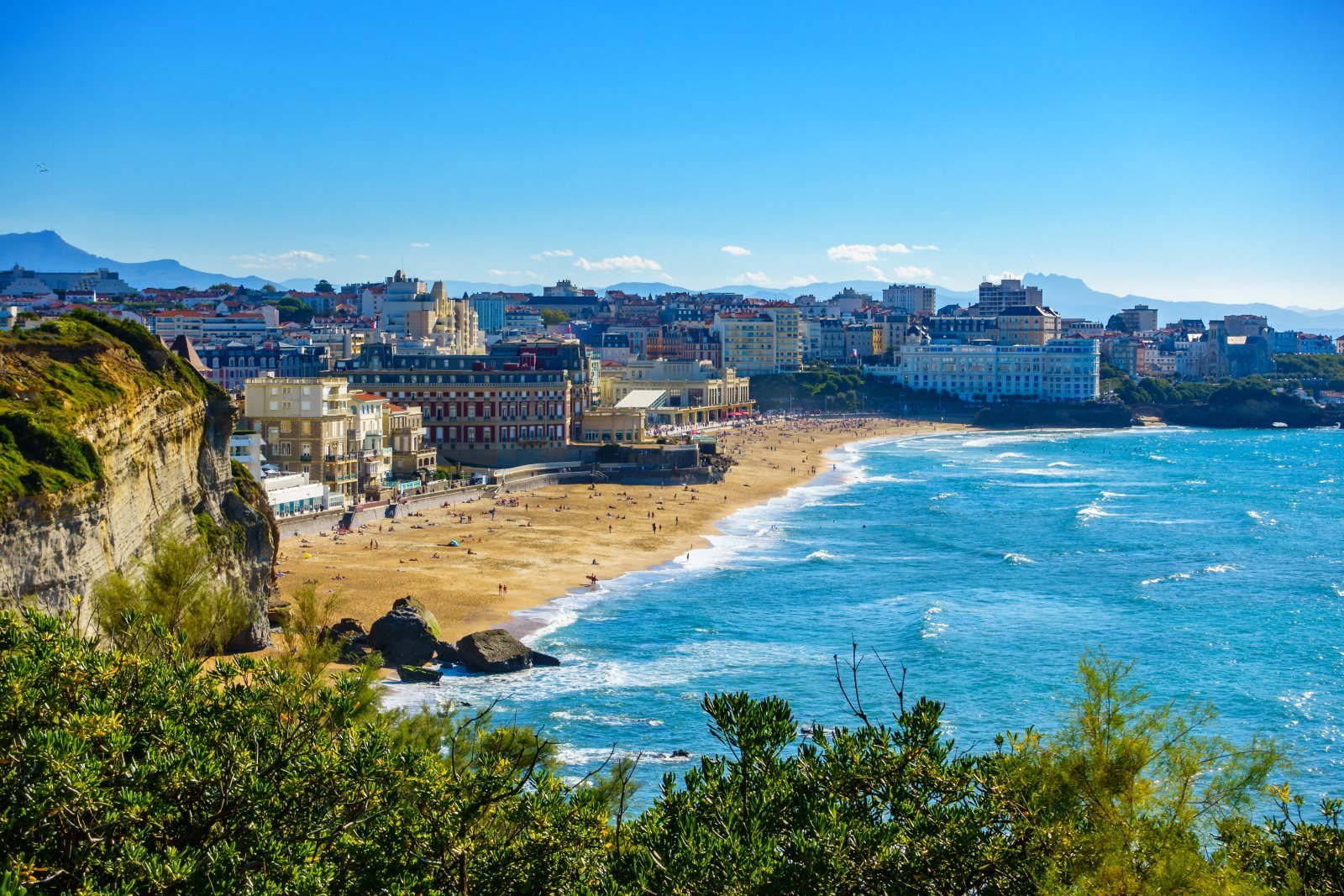 Image Credit: Shutterstock / Thomas Dutour <p>Discover the wild beauty of the Basque country in Biarritz, where surfers brave the waves against a backdrop of stunning coastal cliffs.</p>