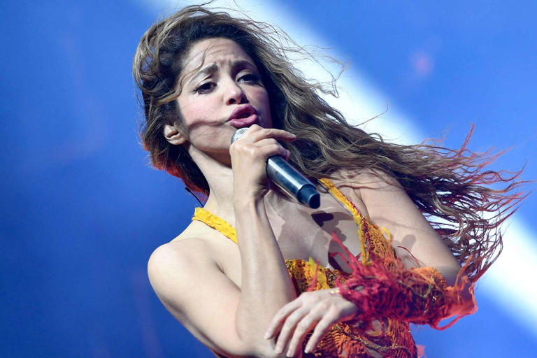 VALERIE MACON/AFP via Getty Shakira was a surprise guest performer at Coachella on April 12