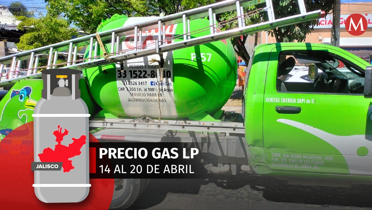 ¿subió poco? consulta los precios del gas lp en jalisco del 14 al 20 de abril