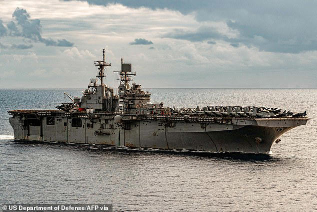 US sends in amphibious warship USS Bataan and support vessels with ...