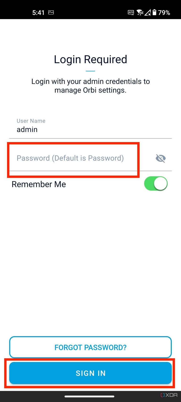 How to change router password Orbi app 3