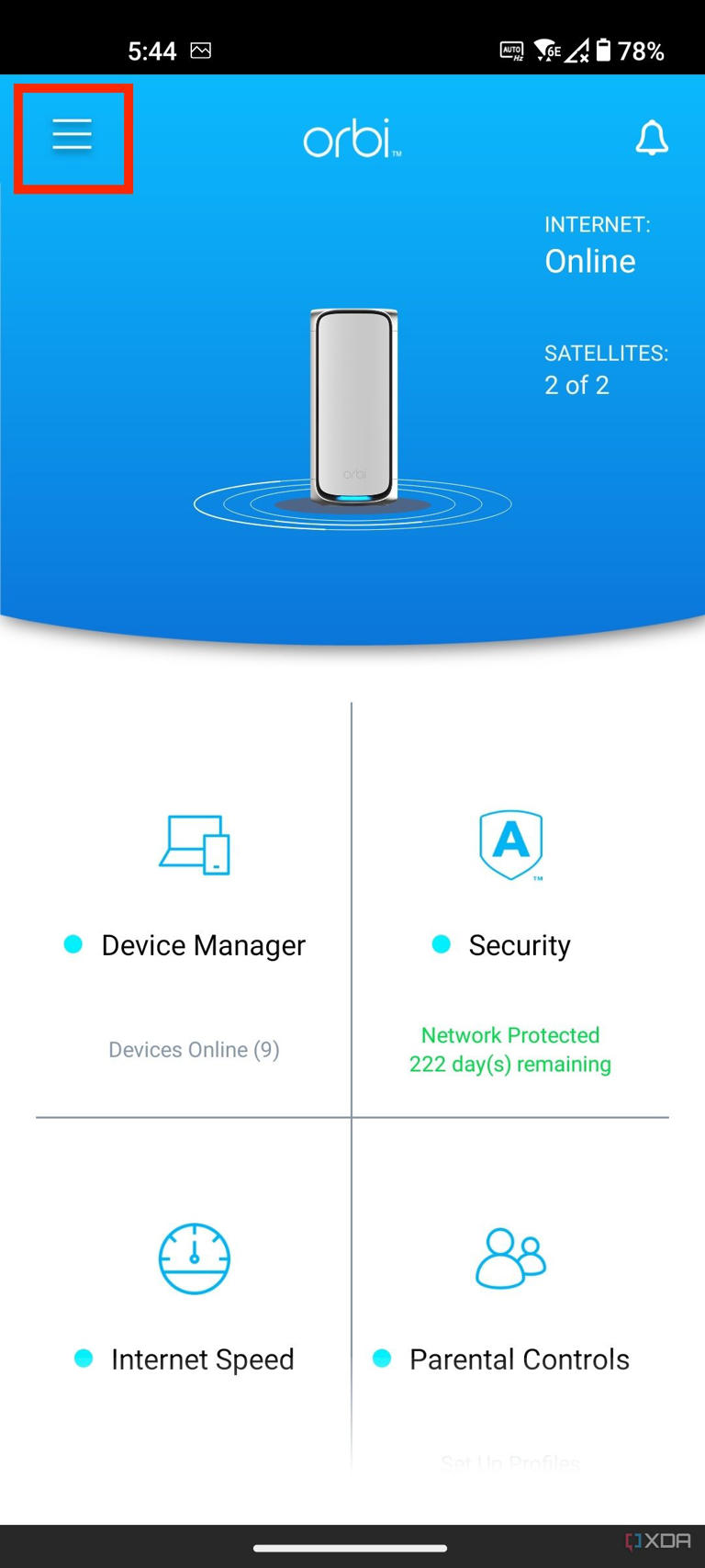 How to change router password Orbi app 4