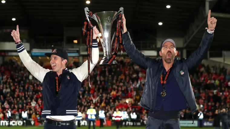 Wrexham promoted to League One as Rob McElhenney and Ryan Reynolds ...