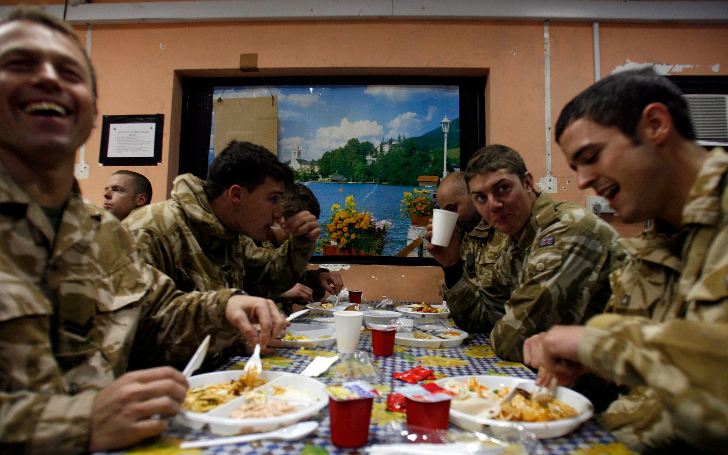 steak and lobster on the menu for soldiers – if they pay for it