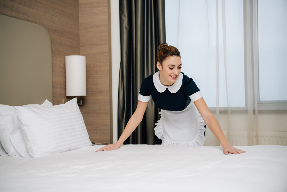 <p>Hotel room phones often have high charges for calls. When traveling, use your cell phone or internet-based calling apps instead. These alternatives are usually much cheaper, especially with plans that include nationwide or international calling options.</p>