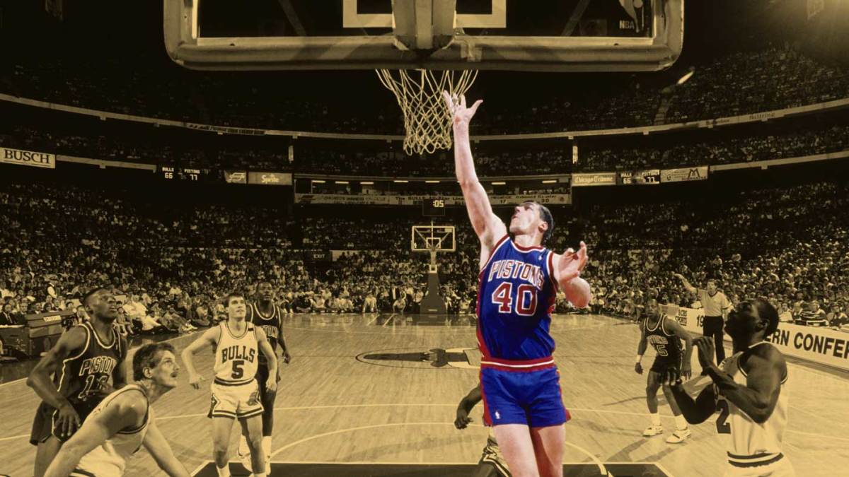 "Laimbeer rarely hit them; he just drove them nuts" Pistons announcer