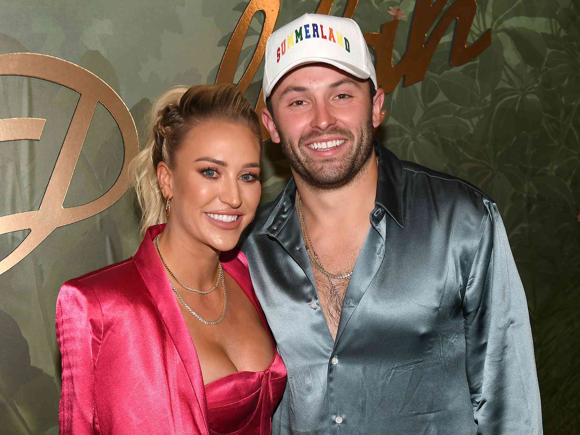 Tampa Bay Buccaneers Quarterback Baker Mayfield And Wife Emily Welcome ...