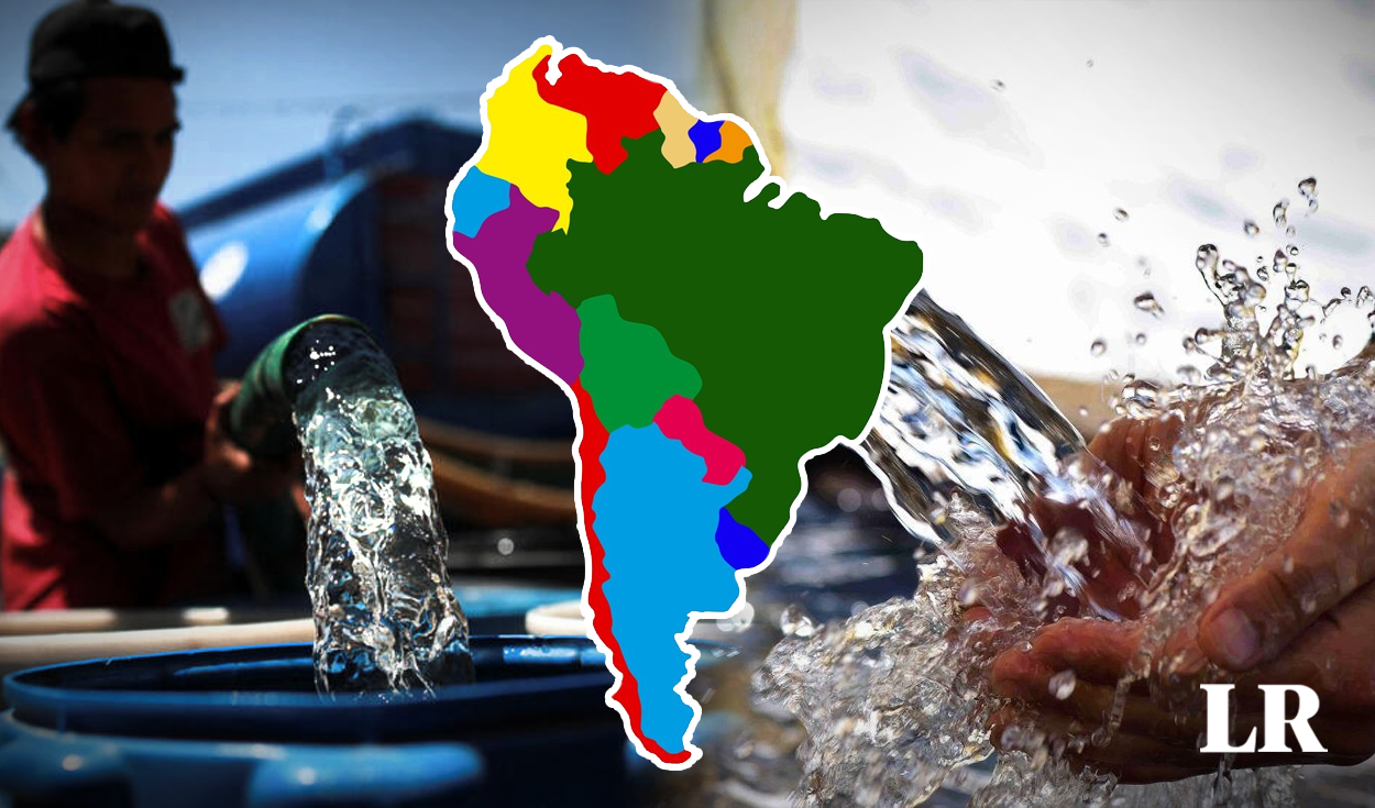 los 2 países de sudamérica que más consumen agua en el mundo: lideran el top 5 del ranking 2024