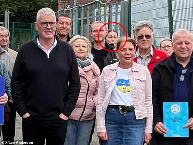 tories suspend the wife of lee anderson after photo appears to show her campaigning for reform uk with her husband