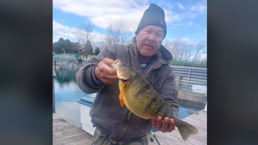 Angler breaks 43-year-old record after reeling in large perch in Lake Michigan<br><br>