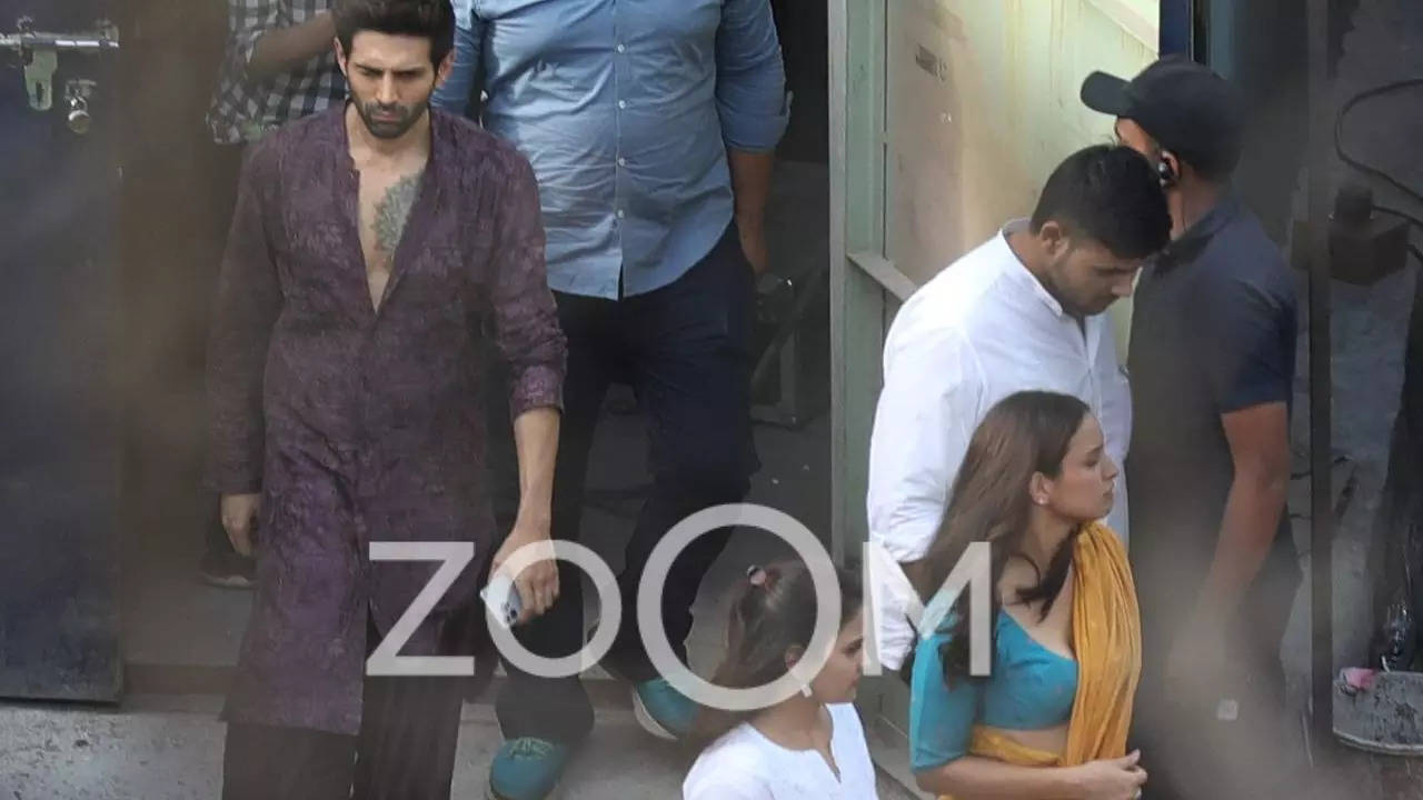 Kartik Aaryan, Triptii Dimri's Look From Bhool Bhulaiyaa 3 Set LEAKED ...