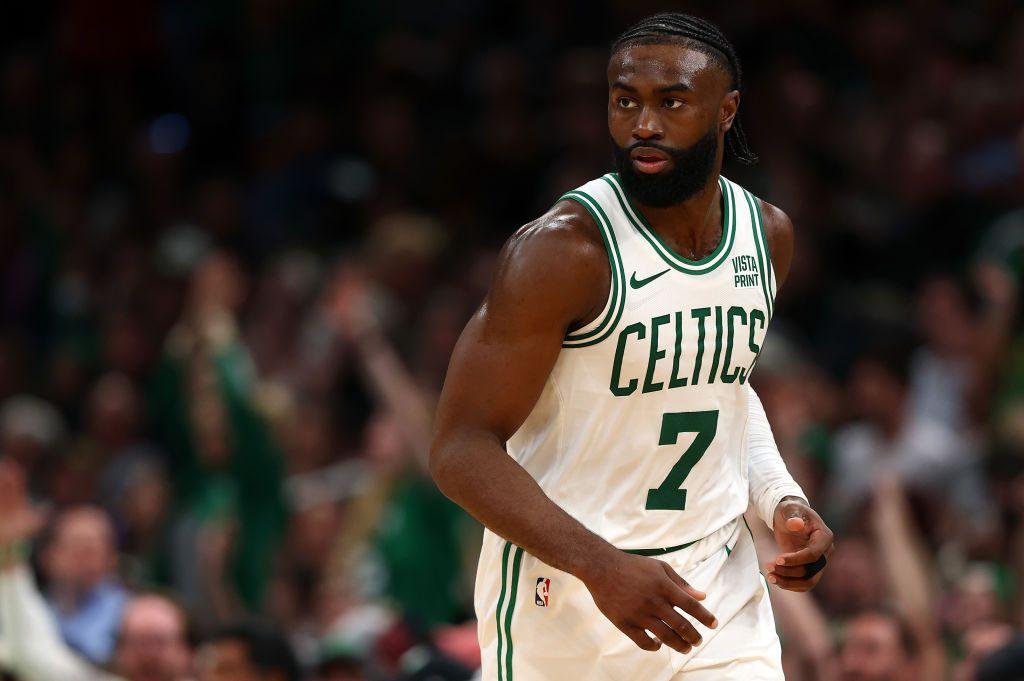 brown leads celtics to emphatic win over cavaliers
