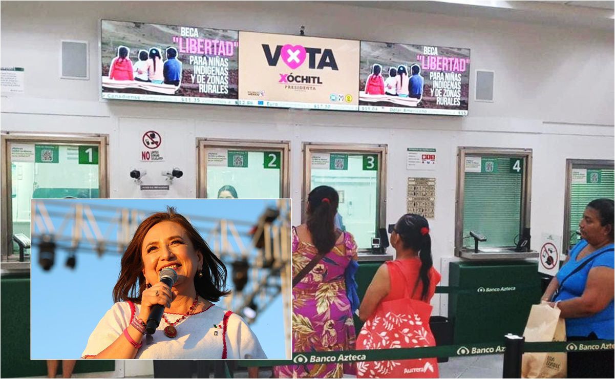 banco azteca aclara que no apoya candidaturas políticas, tras foto viral sobre xóchitl gálvez