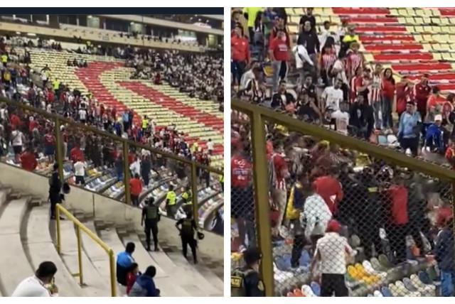 gresca de barras de junior antes del partido con universitario de perú en copa libertadores: video