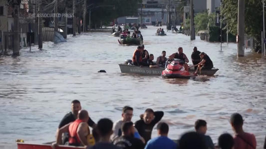 Rescue efforts continue in flooded areas of southern Brazil with at least 90 people confirmed dead<br><br>