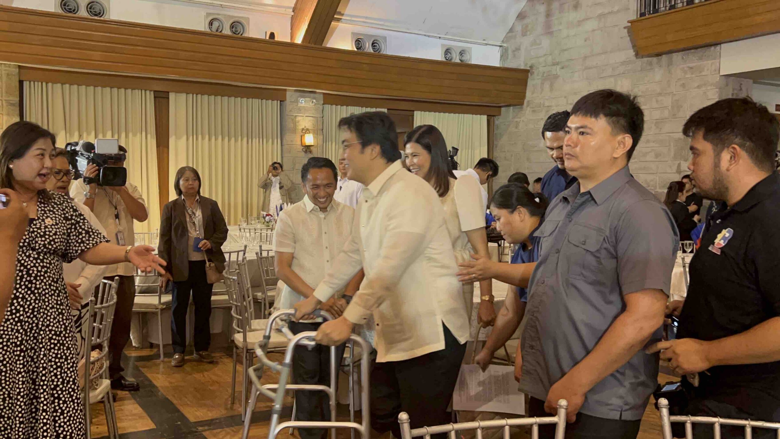 revilla makes first public appearance since his achilles tendon injury