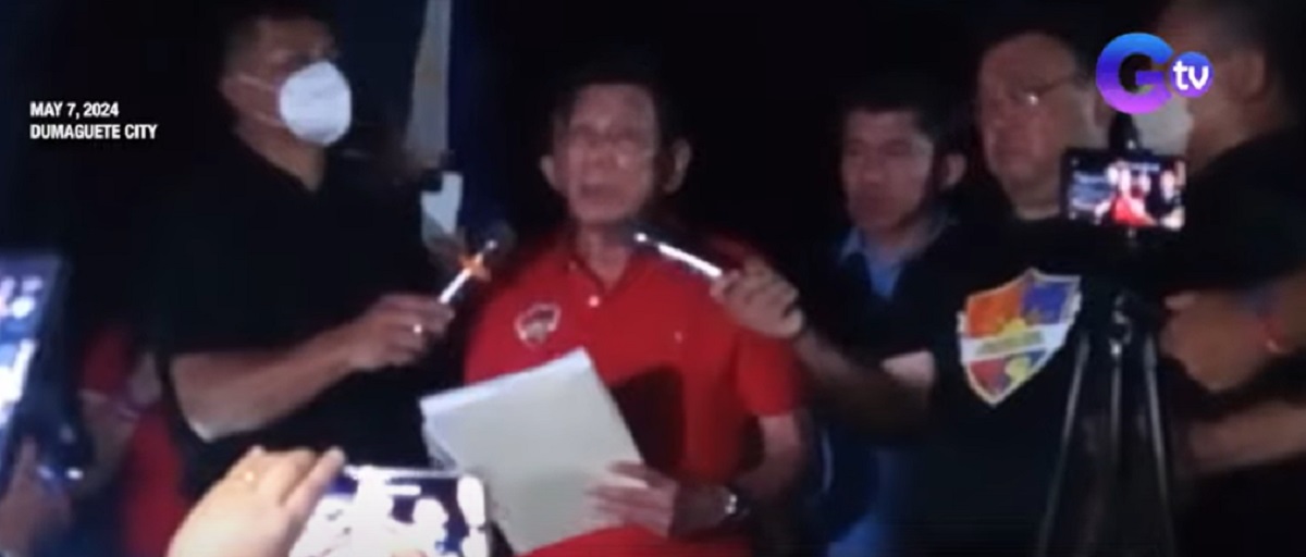 ex-pres. duterte slams revocation of permit to hold peace rally in dumaguete