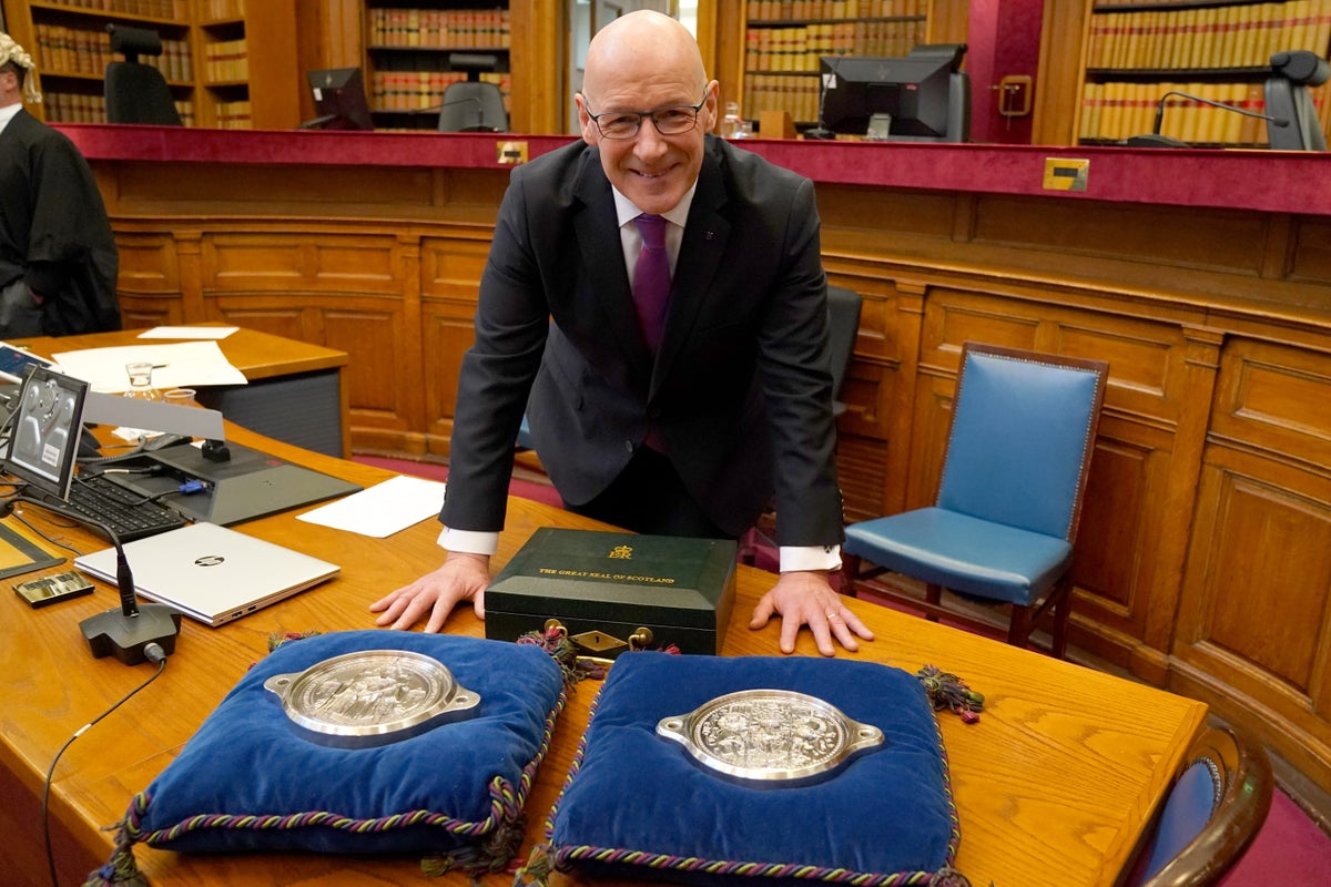 john swinney sworn in as scotland’s first minister