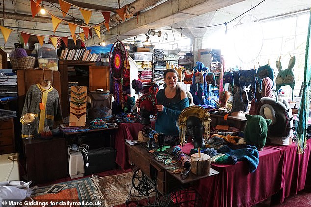 inside derelict glastonbury 'shanty town' factory overrun by 'hippies'