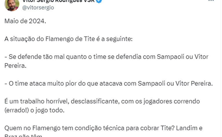 Flamengo age rápido e define futuro de Tite após derrota na Libertadores