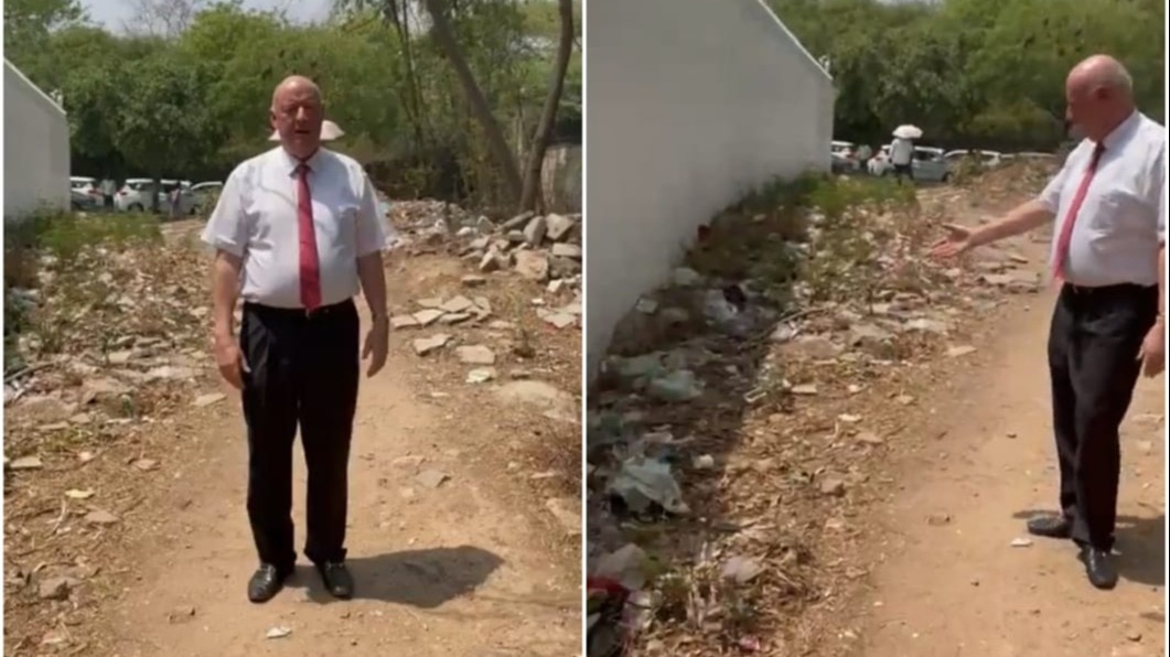 ‘green, trashy delhi': in video, denmark diplomat shows garbage outside embassy