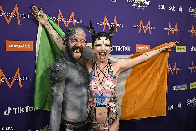 eurovision organisers make irish entry remove pro-palestine body paint