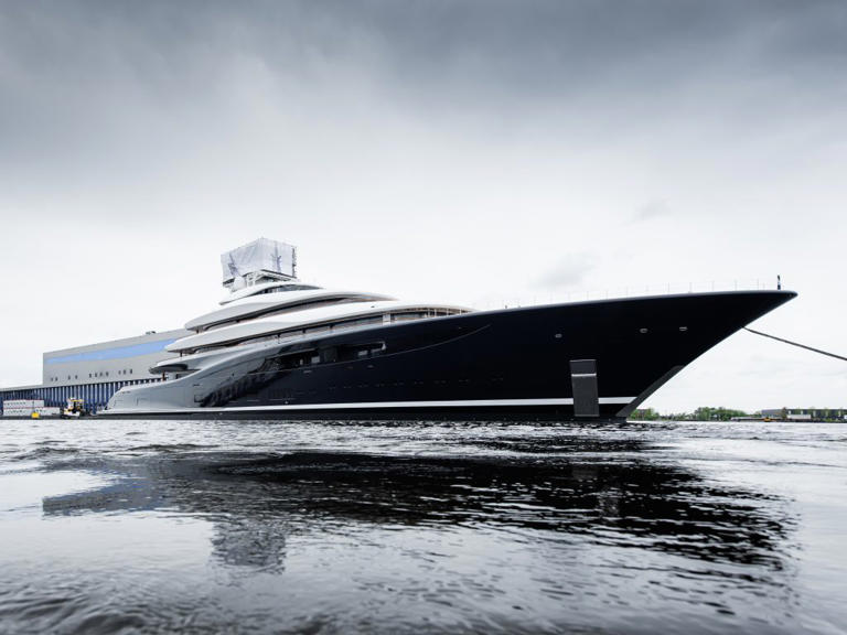 The 119-metre Project 821 superyacht. (Feadship via SWNS)