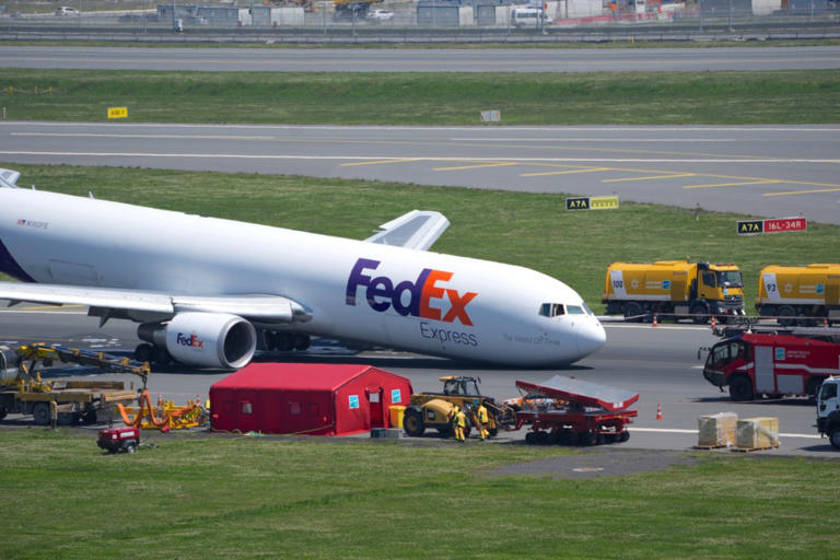 Boeing Cargo Plane Makes Emergency ‘belly Landing After Landing Gear Fails