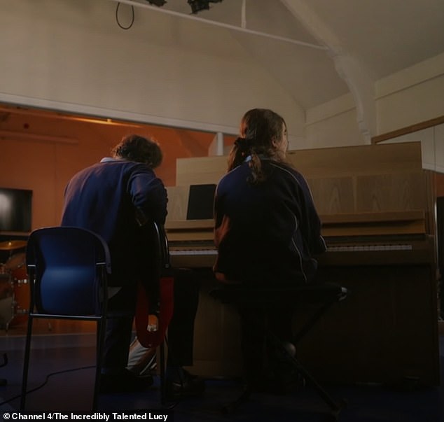 amazon, heartwarming moment blind music prodigy lucy jams with her teacher