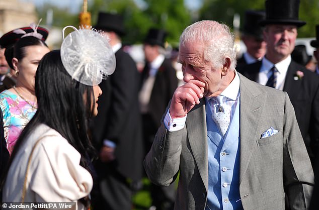 king charles is in his element at first royal garden party of the year