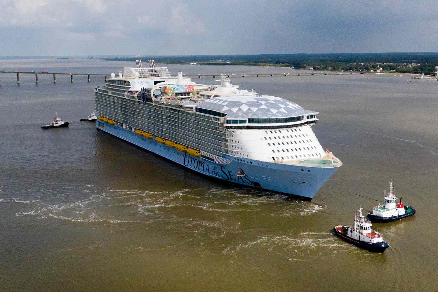 royal caribbean’s newest ship 'utopia of the seas' begins 5-day sea trials with over 900 experts on board — see photos!