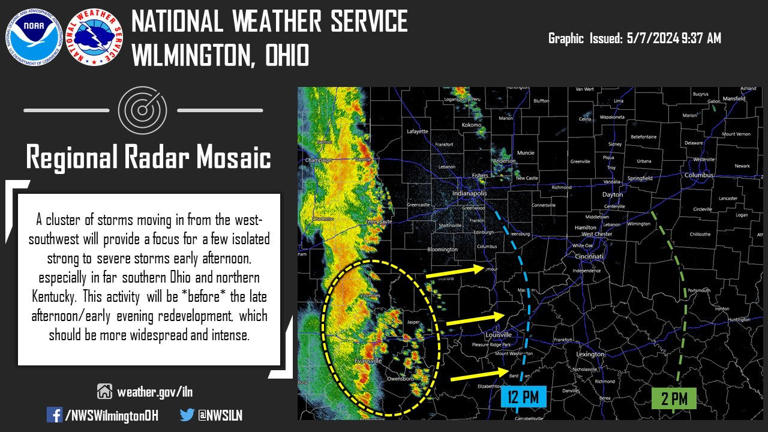 Severe storms overnight expected to stay largely south of I-70 in ...