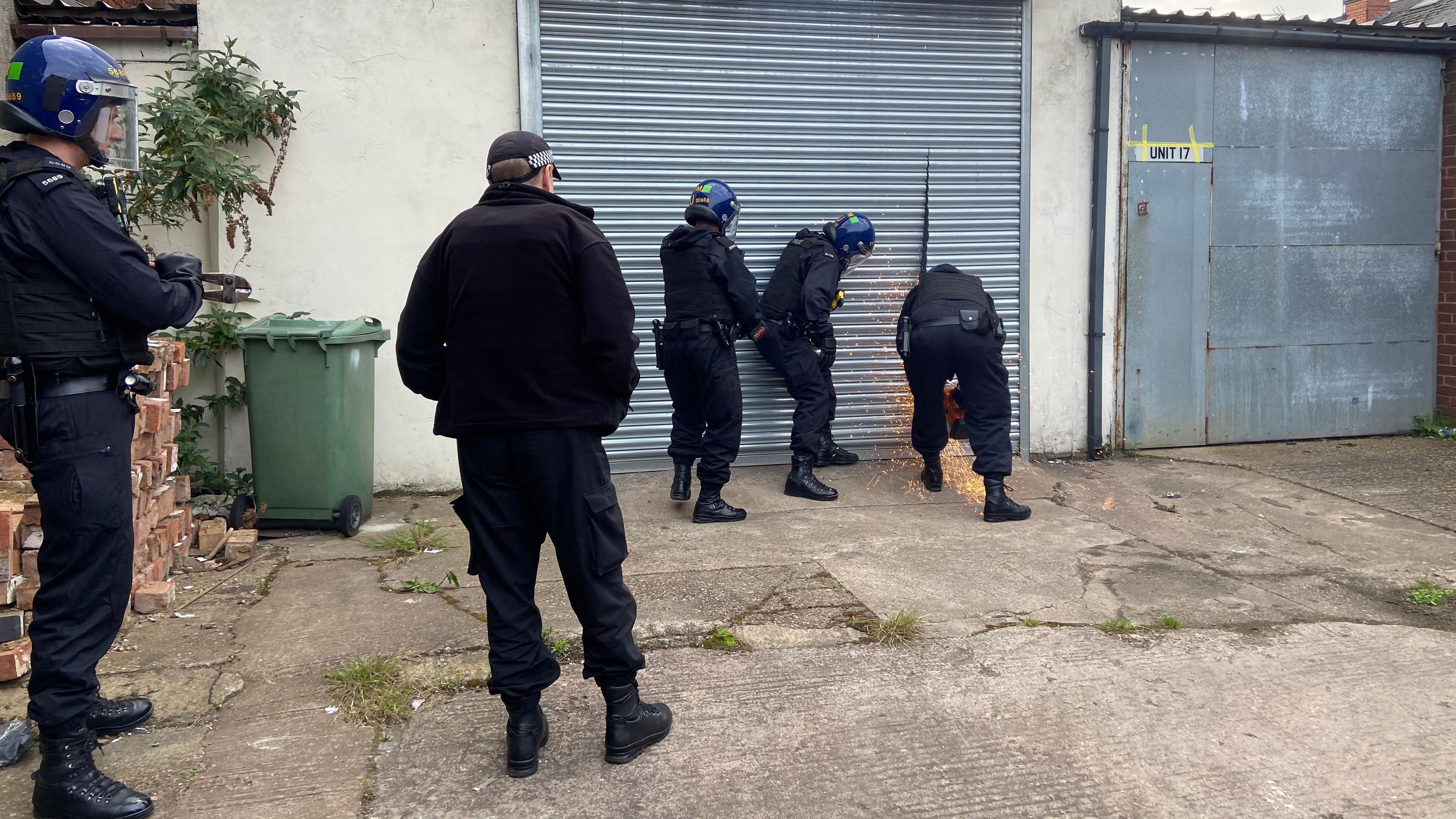 'significant arrest' after chop shop inquiry raid