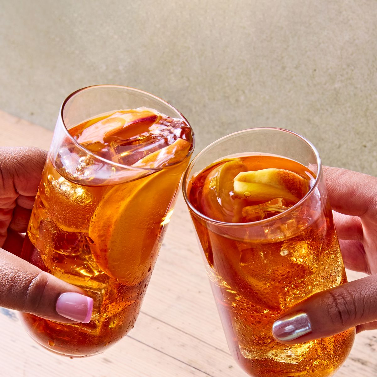 every sip of this bourbon peach iced tea is more refreshing than the last