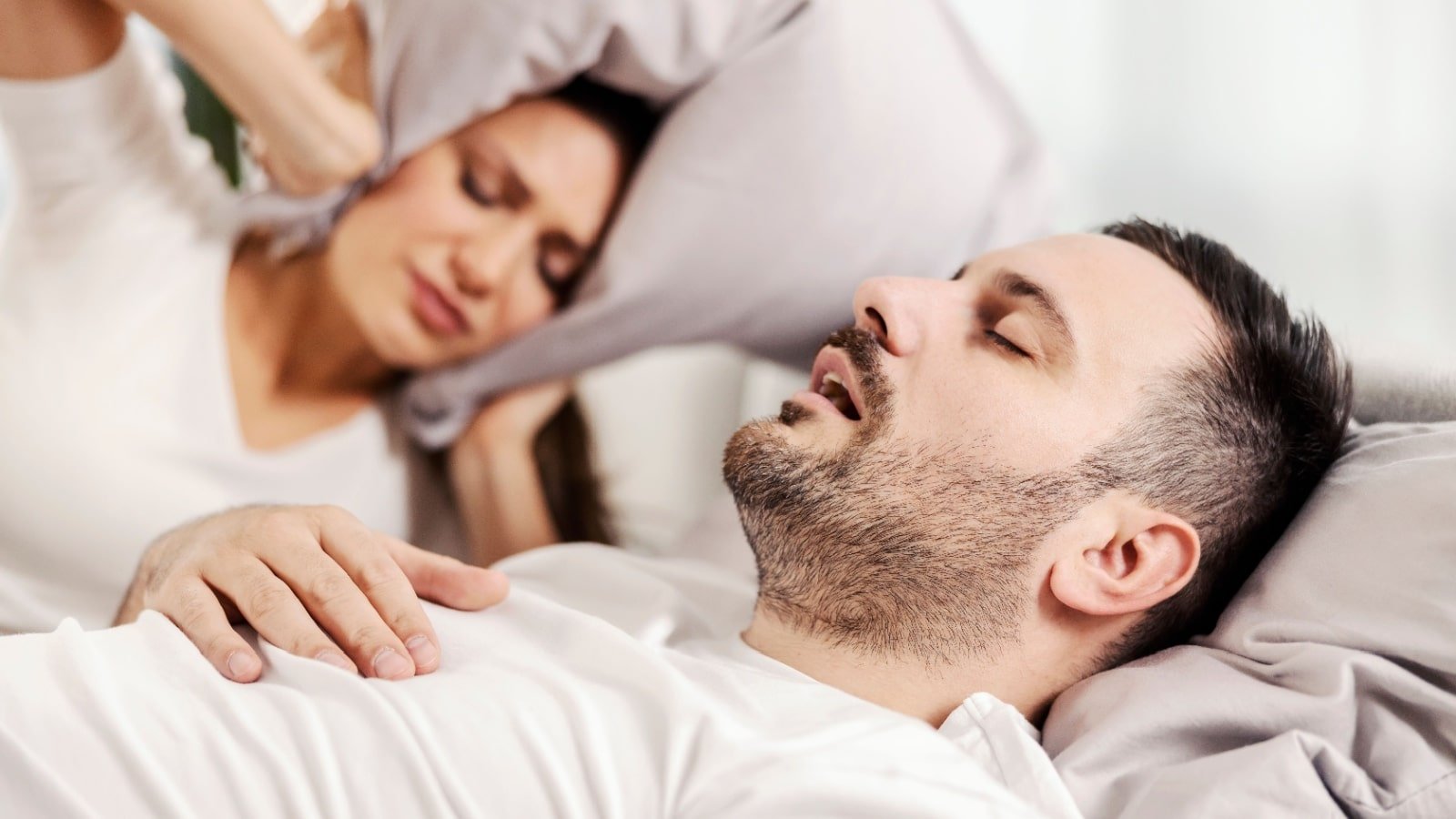 <p>Snoring is <strong><a href="https://www.hopkinsmedicine.org/health/wellness-and-prevention/why-do-people-snore-answers-for-better-health#:~:text=From%20gentle%20snuffles%20to%20loud,and%20possibly%20their%20own%2C%20too." rel="noopener">more common</a></strong> among individuals who are overweight, middle-aged or older men, and postmenopausal women, and tends to worsen with age.</p>