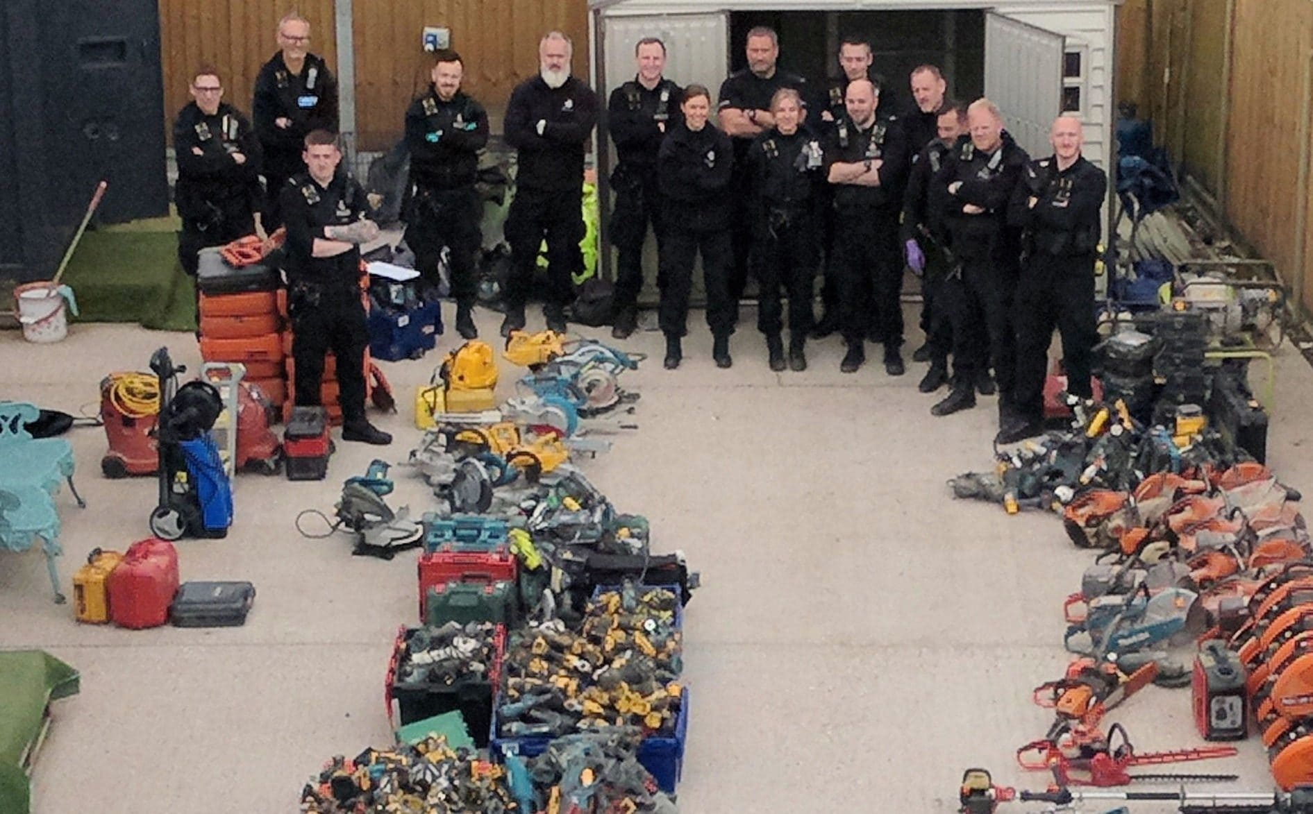 power tool with tracking device leads police to £500,000 hoard