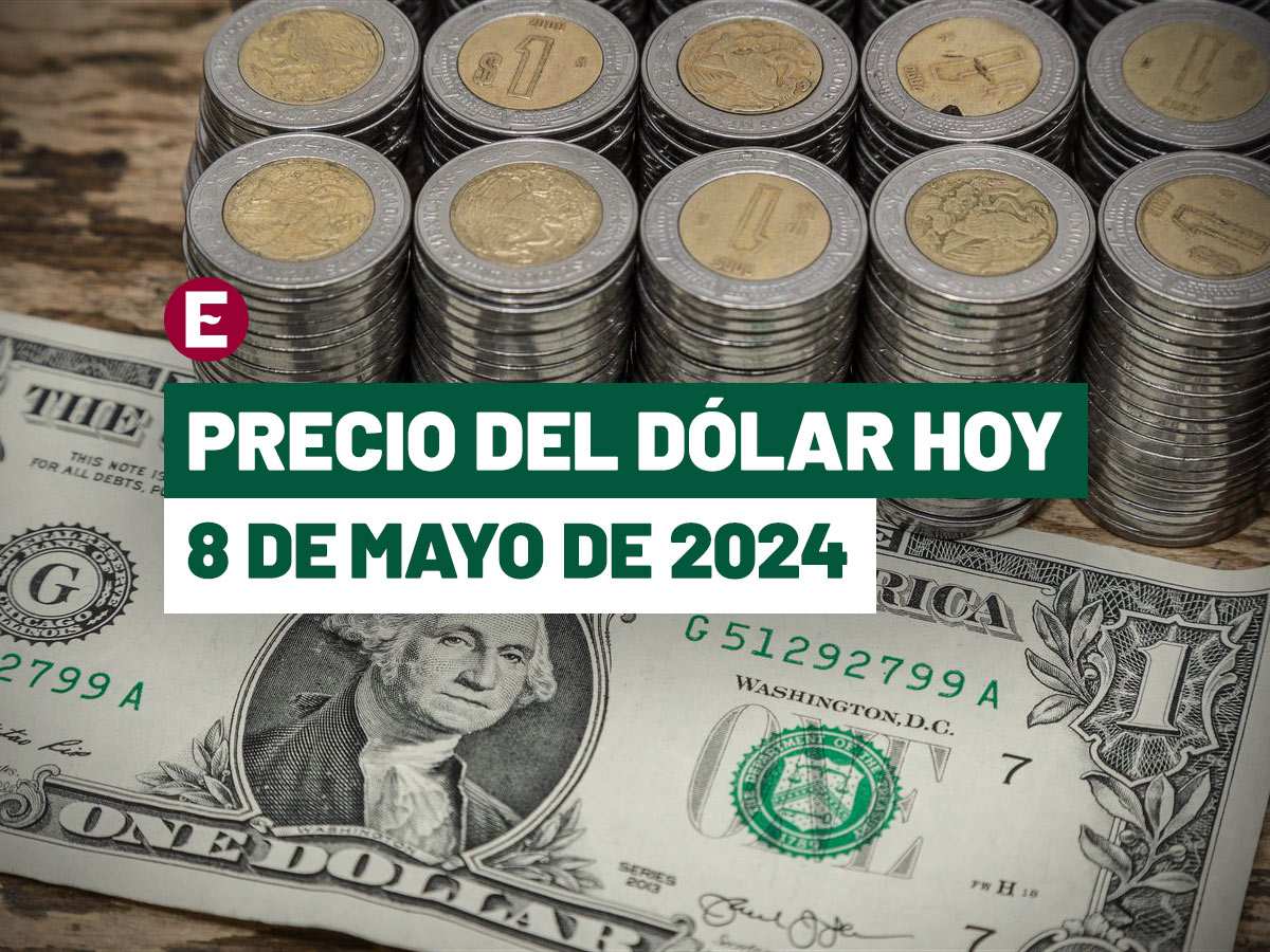 ¡peso registra leve baja! precio del dólar hoy 8 de mayo de 2024