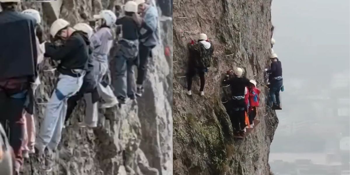 trafic en altitude : des alpinistes chinois bloqués pendant plus d’une heure lors d’une traversée