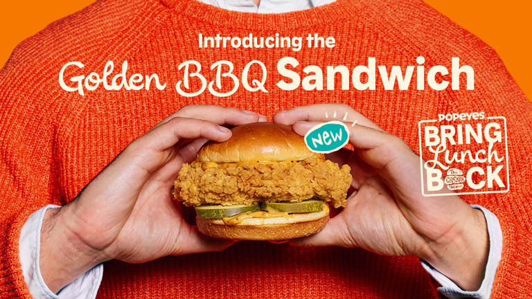 Popeyes debuts Golden BBQ Chicken Sandwich in US