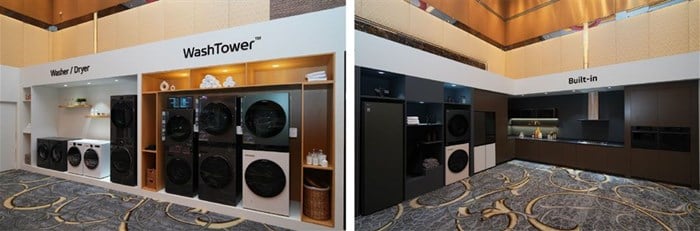 lg electronics showcases trendsetting home appliance products in the region
